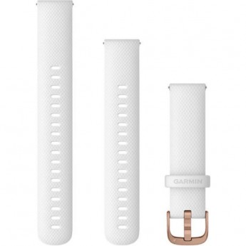 Ремешок GARMIN QUICK RELEASE BANDS (18 MM) WHITE WITH ROSE GOLD HARDWARE Ремешок GARMIN QUICK RELEASE BANDS (18 MM) WHITE WITH ROSE GOLD HARDWARE