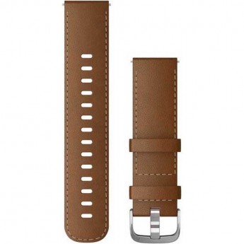 Ремешок сменный GARMIN 22MM BAND, BROWN LEATHER/SILVER LEATHER BAND Ремешок сменный GARMIN 22MM BAND, BROWN LEATHER/SILVER LEATHER BAND